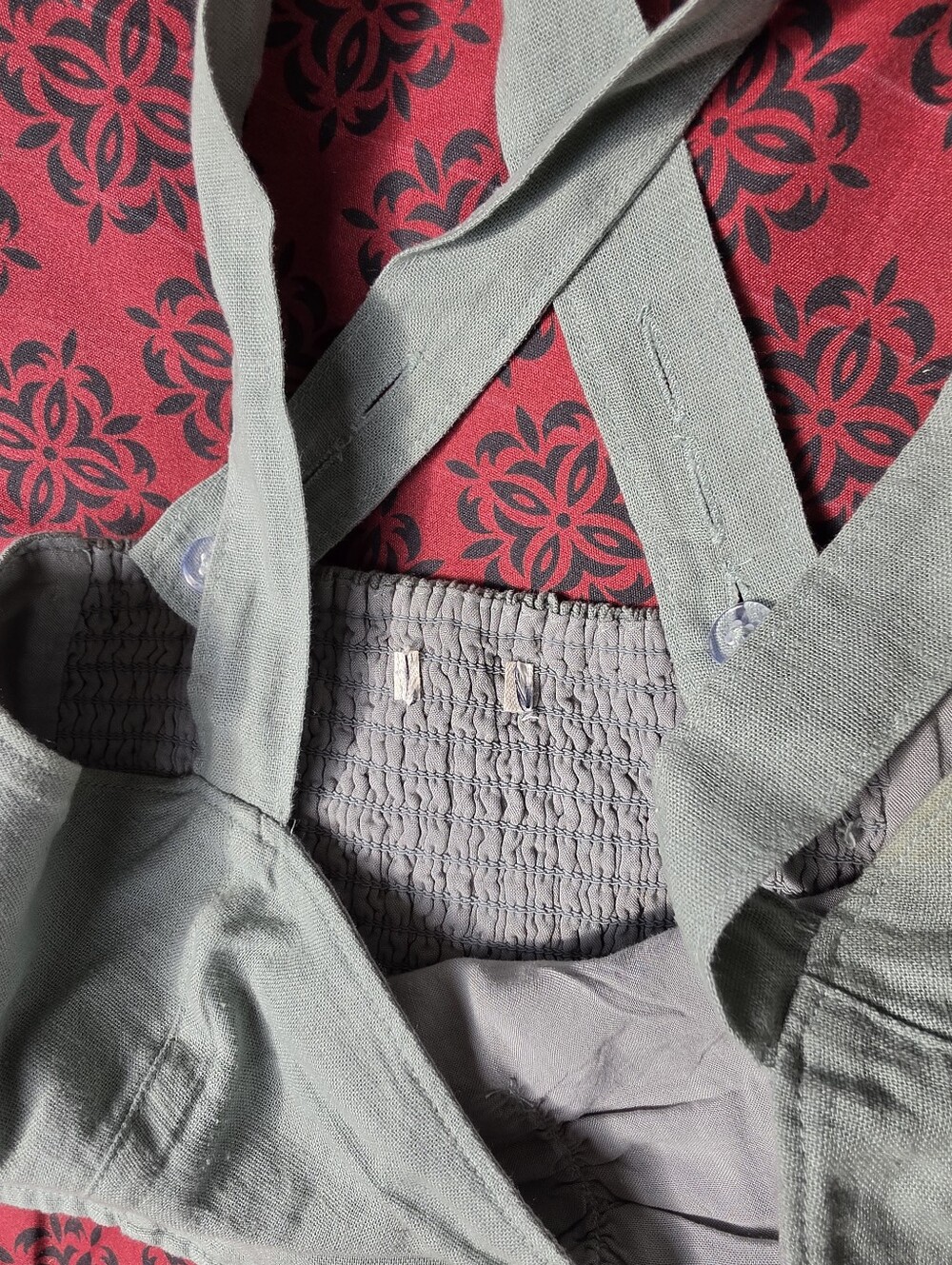 Linen Blend Tank Top Small - Picture 2 of 4